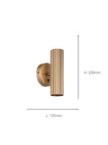 Eglo Portillo wall light matte brass, UK version