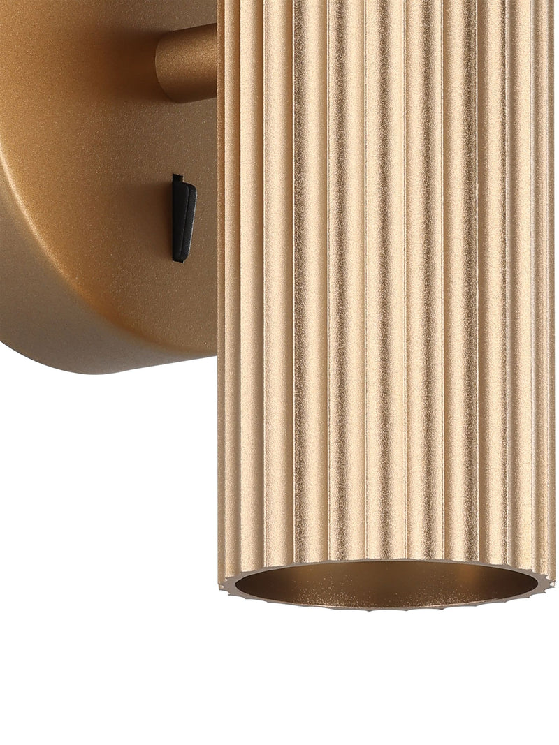 Eglo Portillo wall light matte brass, UK version