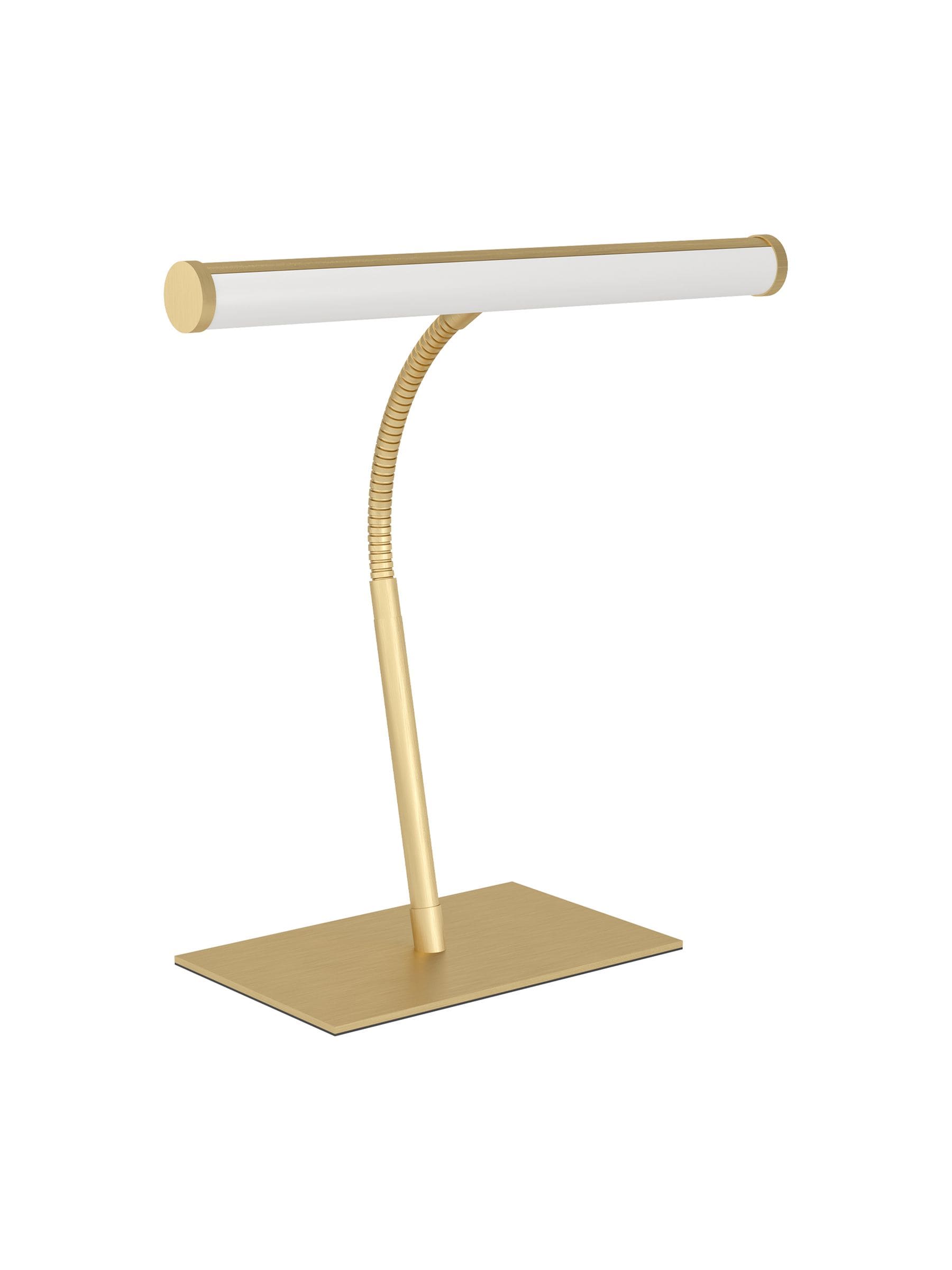 Eglo Riccione brushed brass LED desk lamp - British product