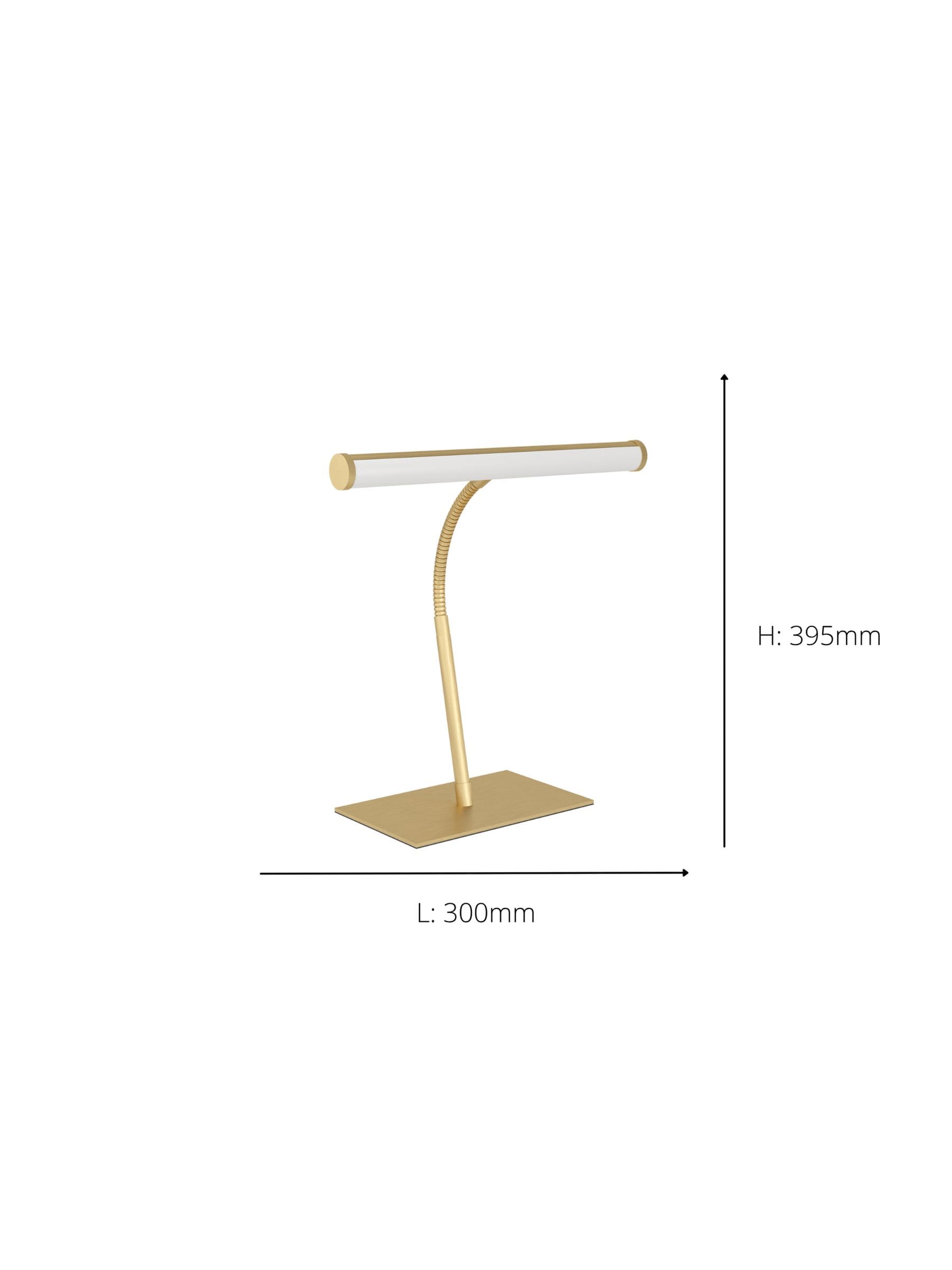Eglo Riccione brushed brass LED desk lamp - British product
