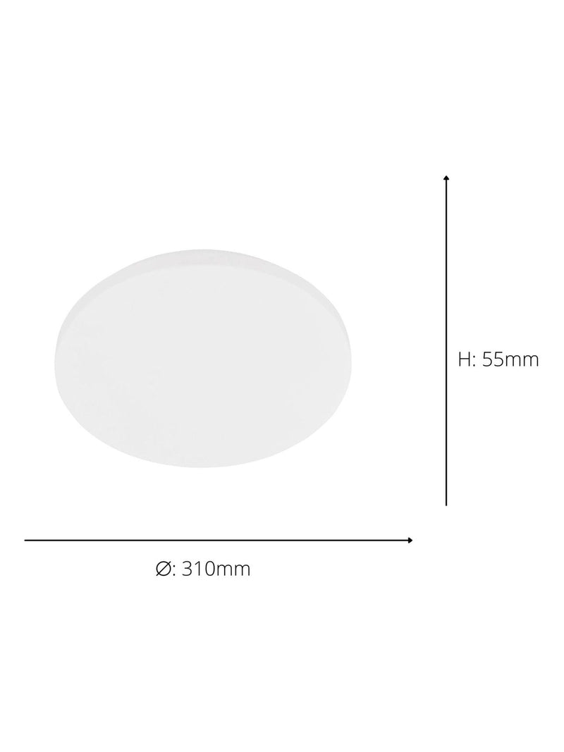 Eglo white LED ceiling light 31cm diameter, UK version