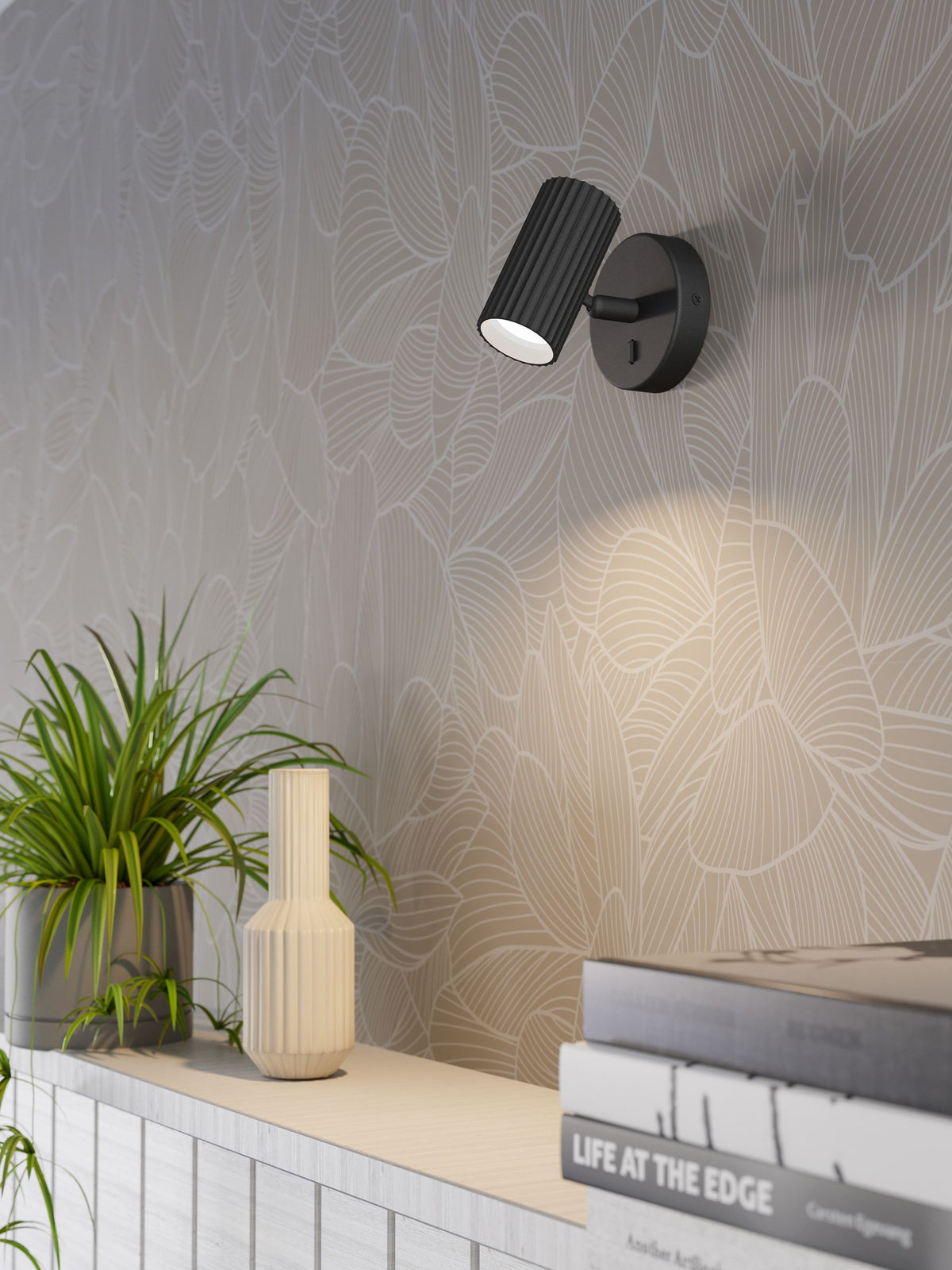 Eglo bronze wall spotlight, UK version