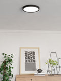 Eglo Black Fueva 6-Z Smart RGB IP44 Ceiling Light