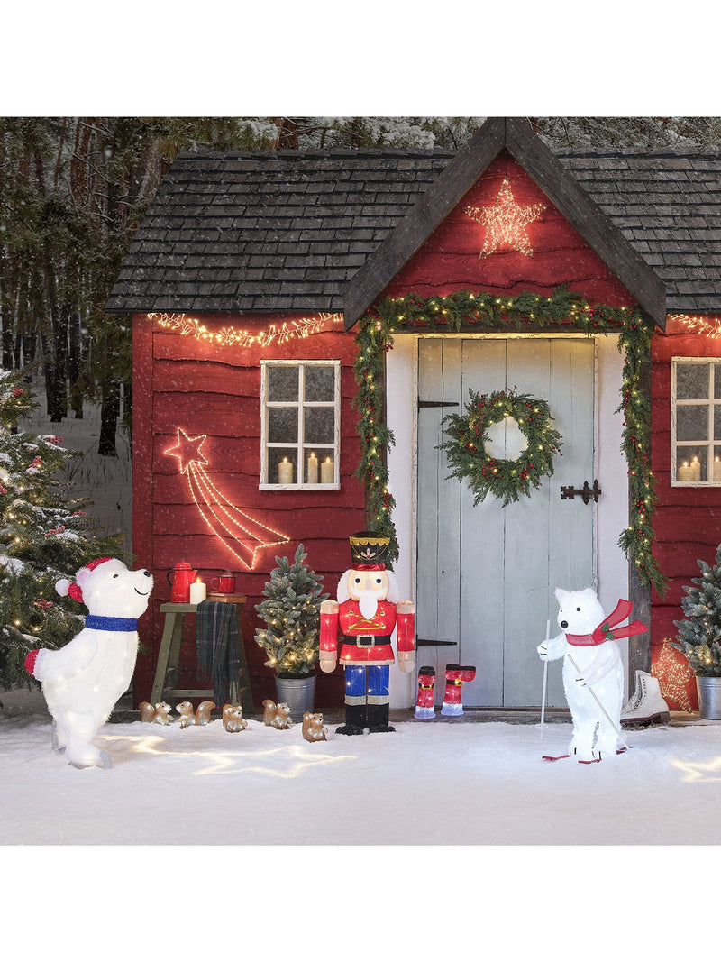 Lights4fun polar bear LED figure 78cm, imported from the UK