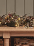 Lights4fun pre lit autumn winter garland 2m - British product