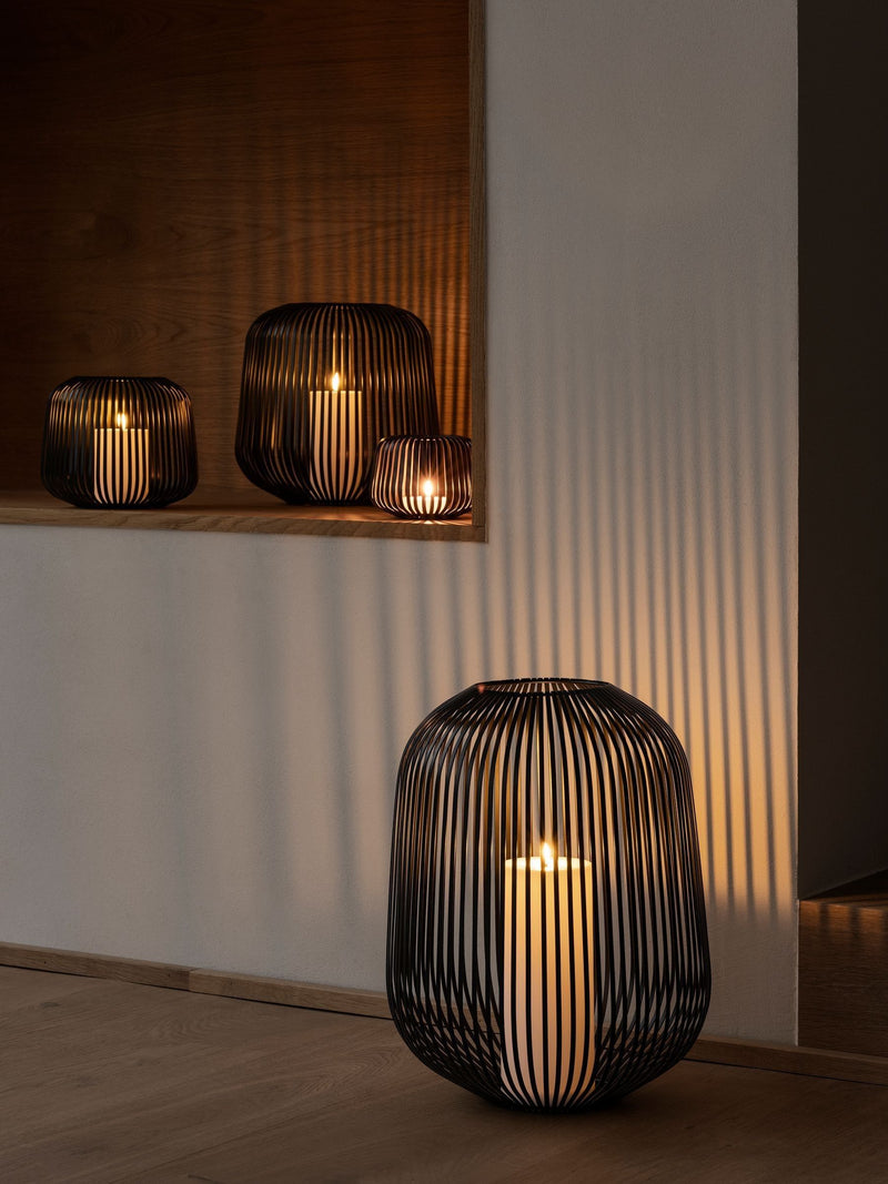 blomus Black LITO decorative indoor lantern large, UK version