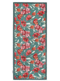 Hug Rug Green Tumbling Tulips runner 65x150cm - British product