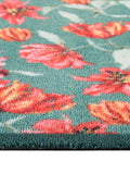 Hug Rug Green Tumbling Tulips runner 65x150cm - British product