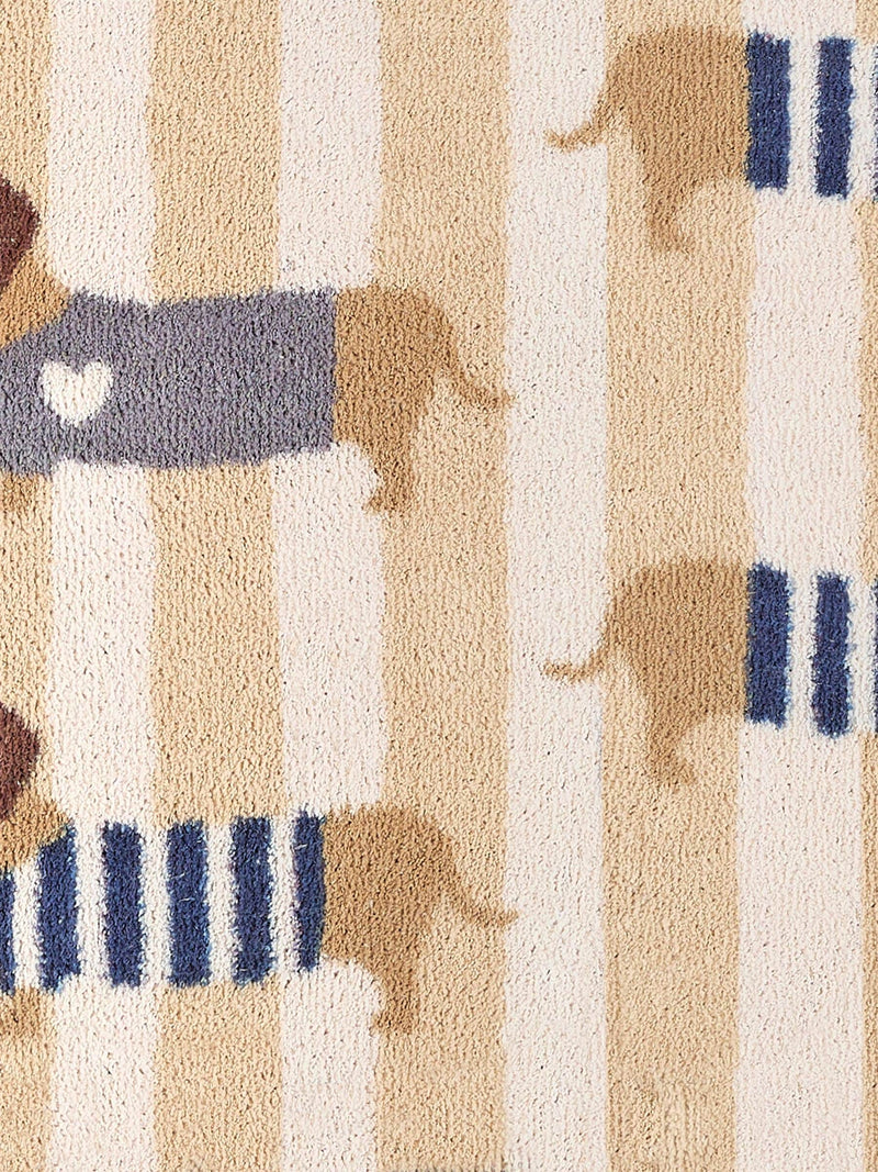 Hug Rug beige sausage dog doormat 65x85cm - British product