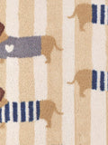 Hug Rug beige sausage dog doormat 65x85cm - British product
