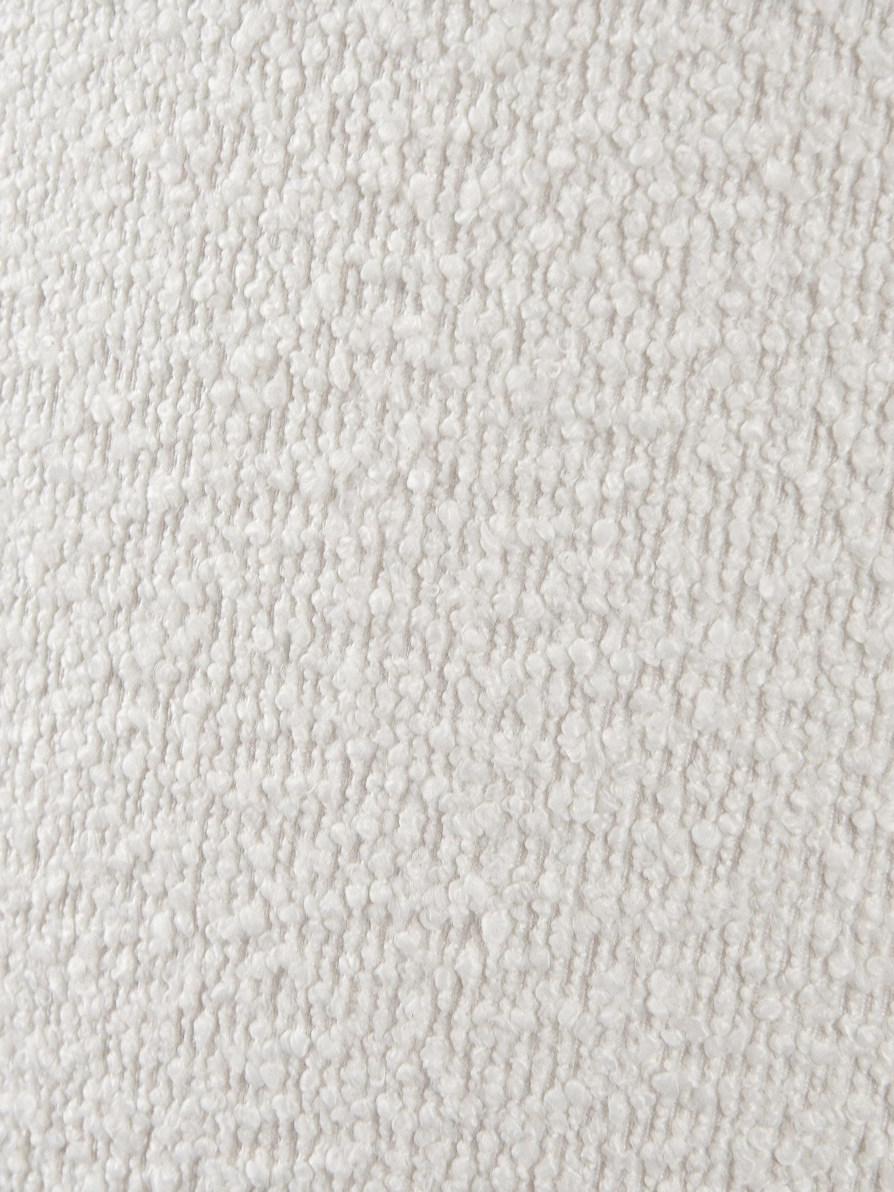 Pacific Natural conical wood table lamp with white boucle shade (British brand)