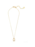 AllSaints pearl pavé hexagon pendant necklace (British brand)