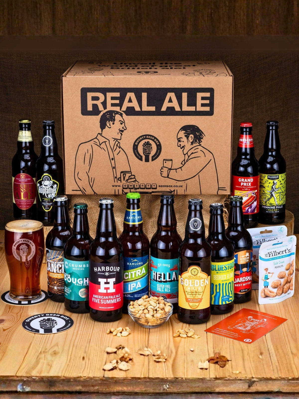 QWERTY Beer Box Legends gift hamper, UK version