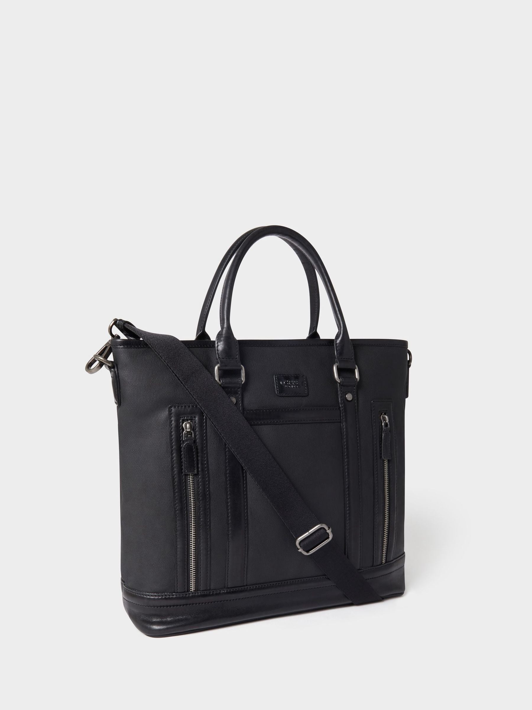 Osprey London black waxed canvas and leather large workbag, UK version