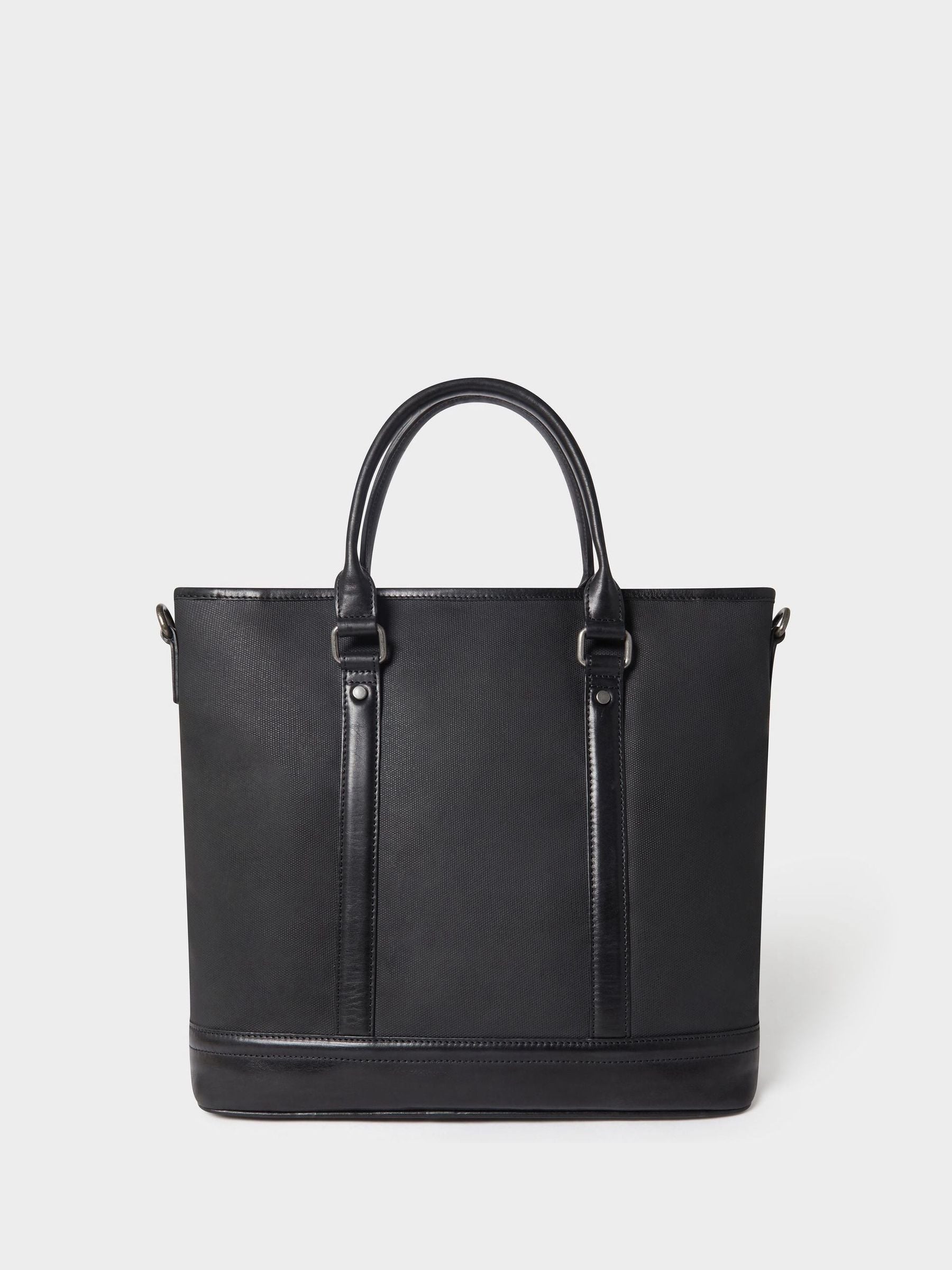 Osprey London black waxed canvas and leather large workbag, UK version