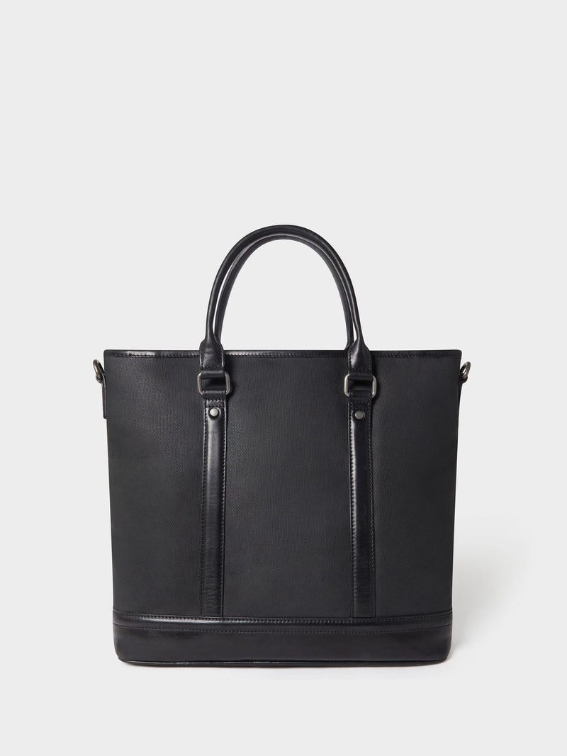 Osprey London black waxed canvas and leather large workbag, UK version