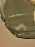 MADE.COM green Mika easyfit glass shade - British product