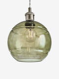 MADE.COM green Mika easyfit glass shade - British product