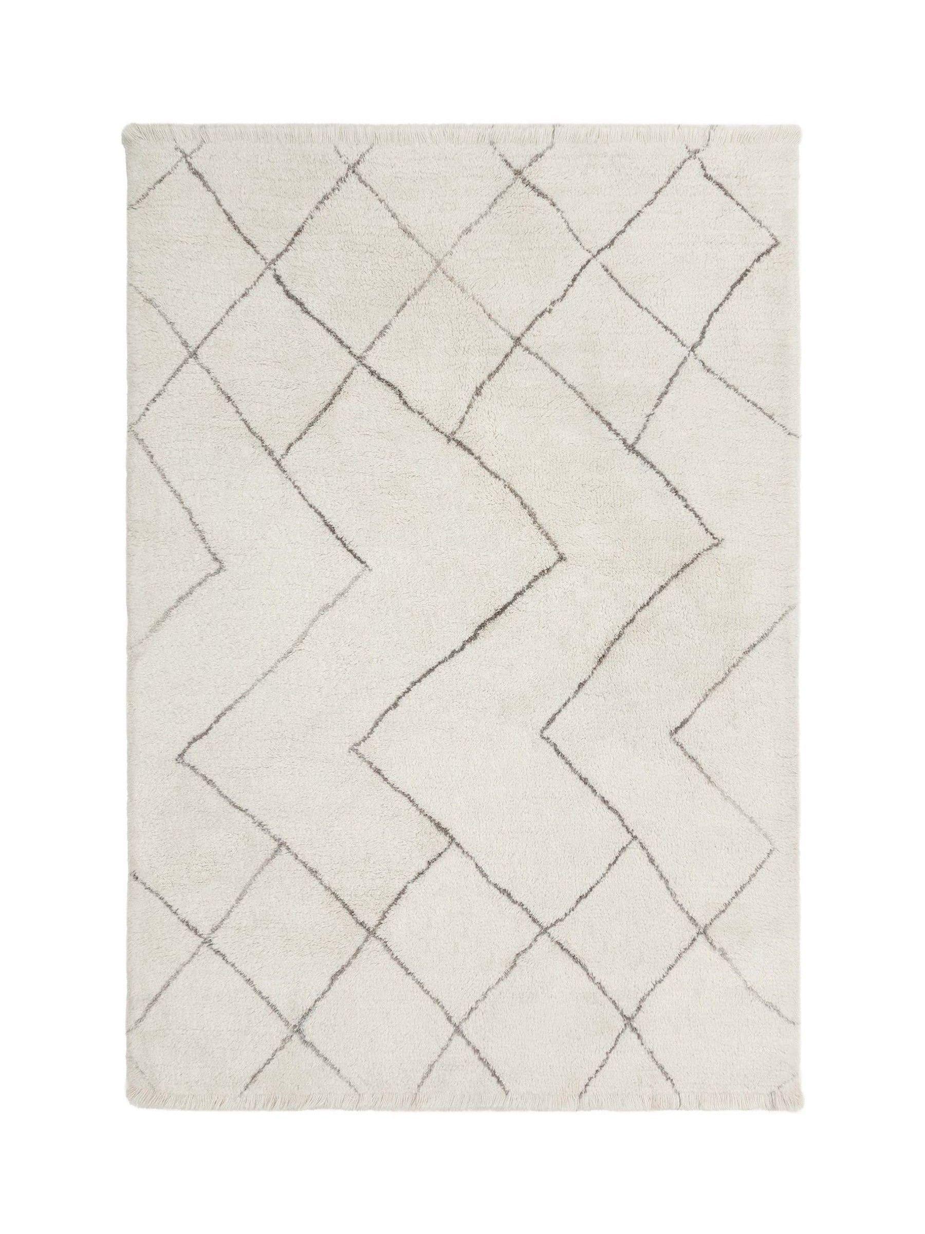 Asiatic Rugs grey washable Berber wool rug - British product