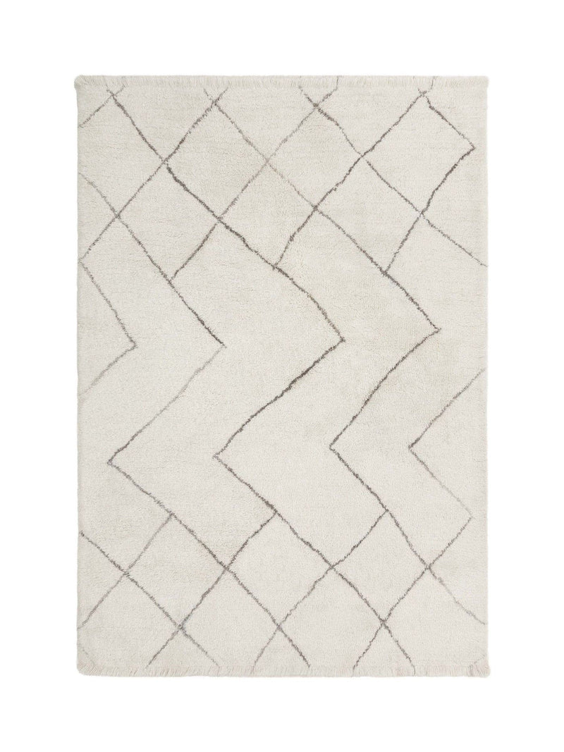 Asiatic Rugs grey washable Berber wool rug - British product