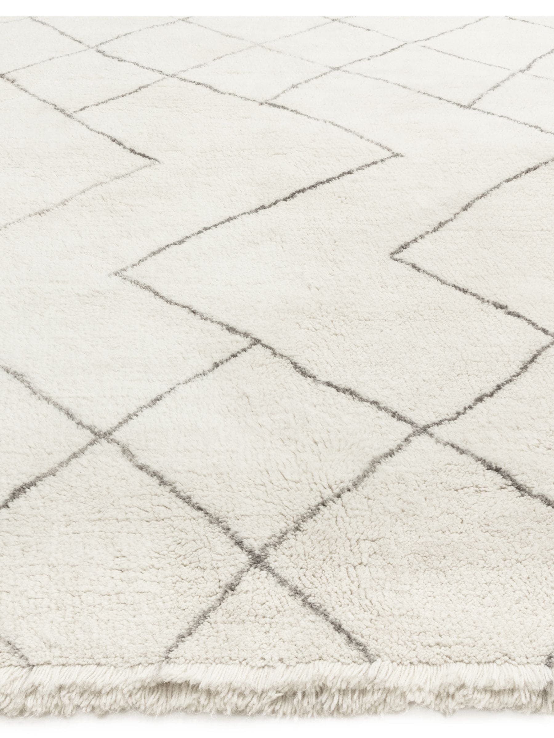 Asiatic Rugs grey washable Berber wool rug - British product