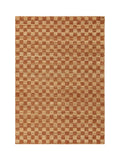 Asiatic Rugs Rust Naturi rug jute checkerboard pattern, UK version