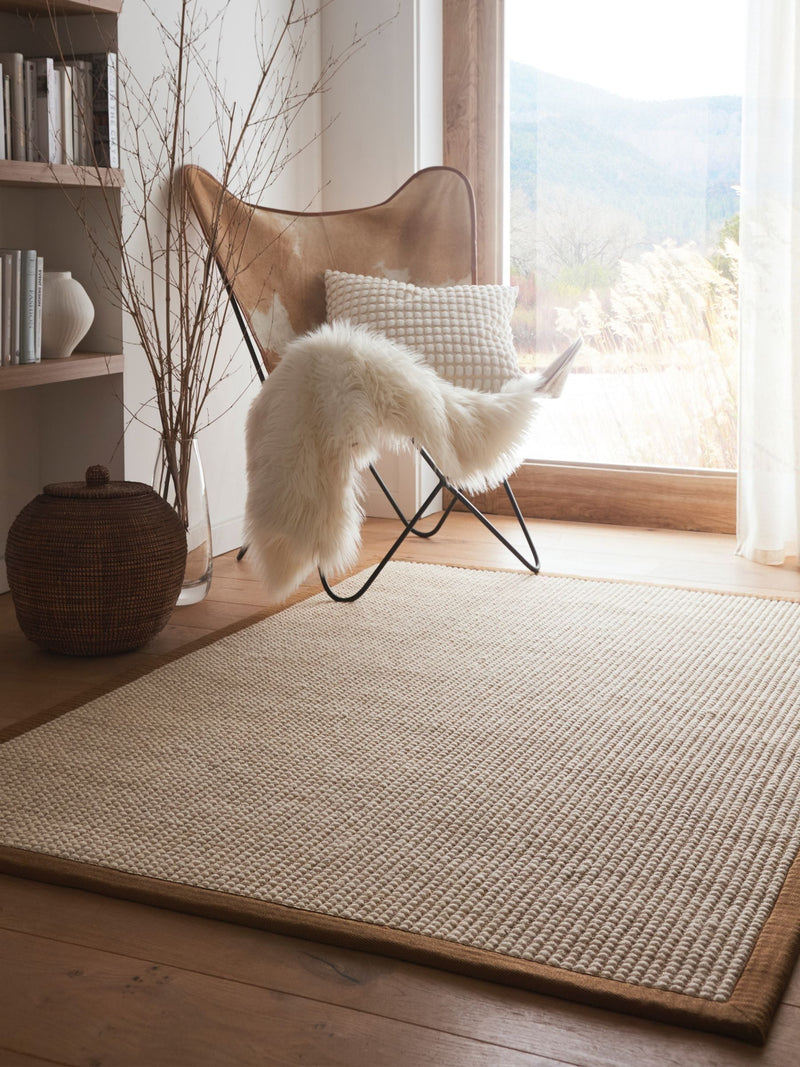 Origin Rugs Mocha Border Sisal Boucle Rug