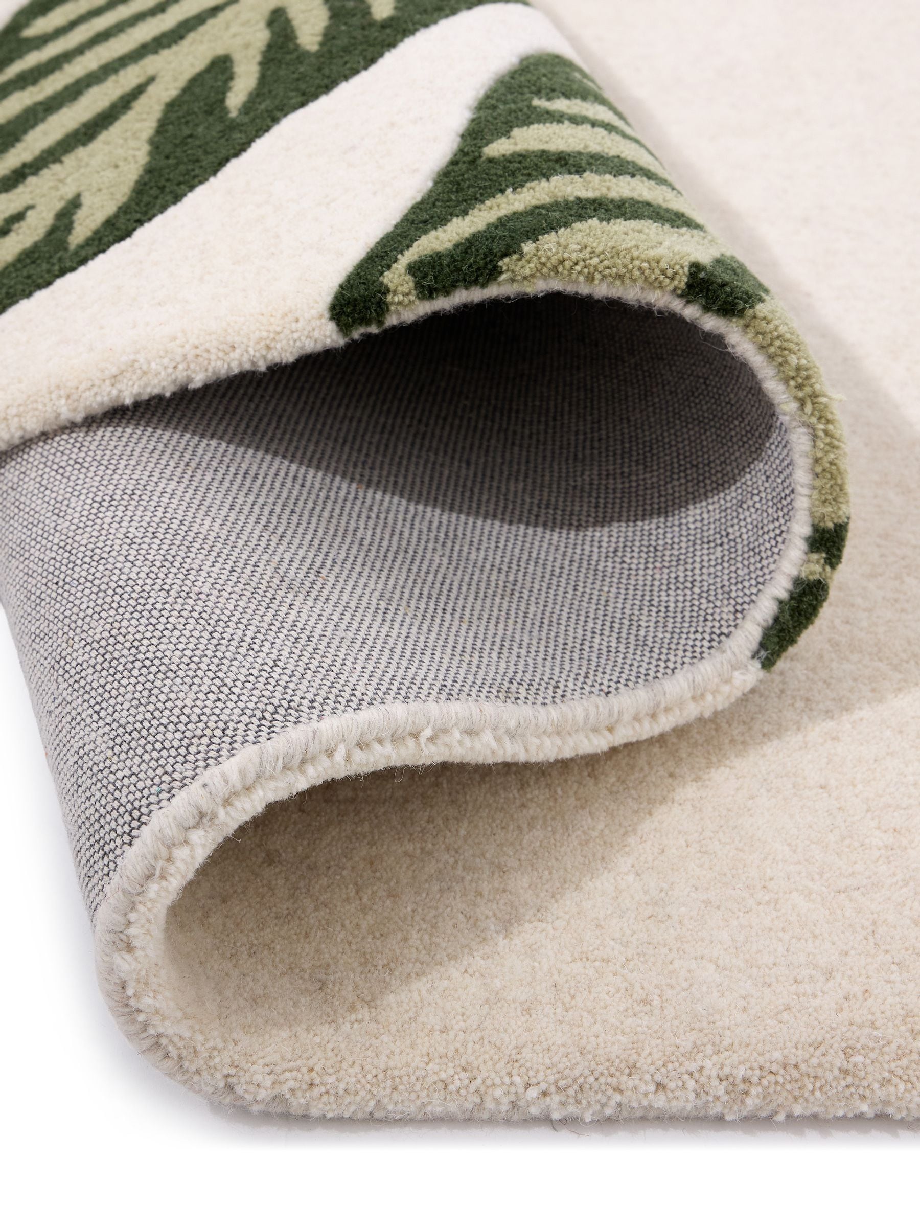 Origin Rugs cream wool rug with paradise leaf motif, UK version