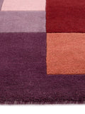 Origin Rugs Berry Sienna Block wool rug, UK version
