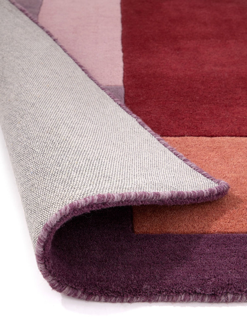 Origin Rugs Berry Sienna Block wool rug, UK version
