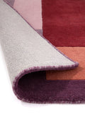 Origin Rugs Berry Sienna Block wool rug, UK version