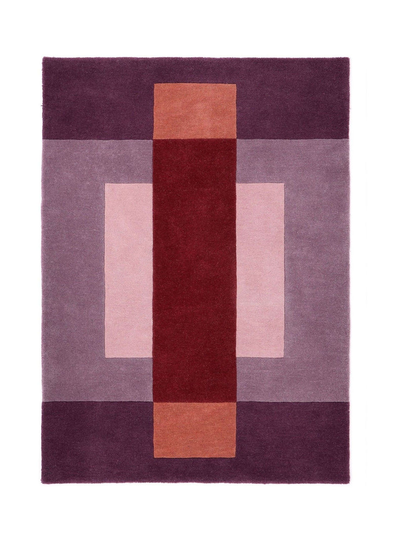 Origin Rugs Berry Sienna Block wool rug, UK version