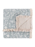 Wylder Amelia floral quilted frill bedspread, imported from the UK