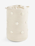 Daisy laundry basket with woven fabric carry handles (British brand)