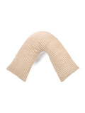 Huggleland velvet cord V-shape support pillow 80x80cm, UK version