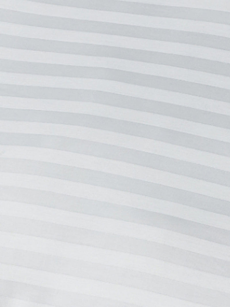 Downland Hotel Collection satin stripe side sleeper pillow 40x70cm, imported from the UK