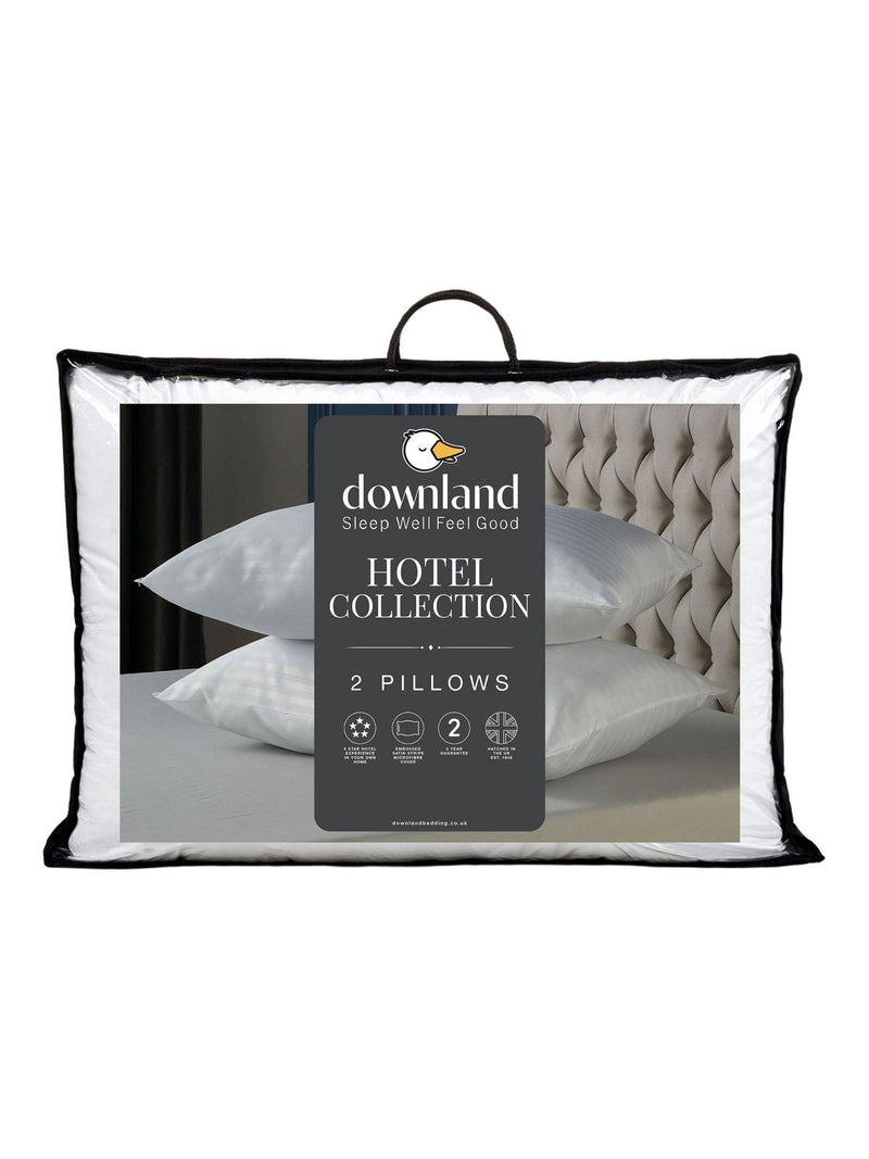 Downland hotel pillow pair 46x69cm - British product