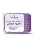 Downland Superbounce 4 Pack pillows 46x69cm (British brand)