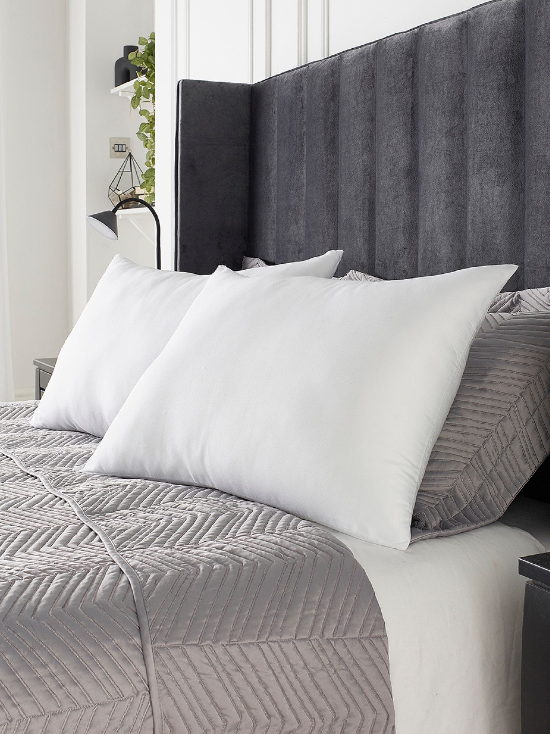 Downland poly cotton pillows 2 pack 46x69cm (British brand)