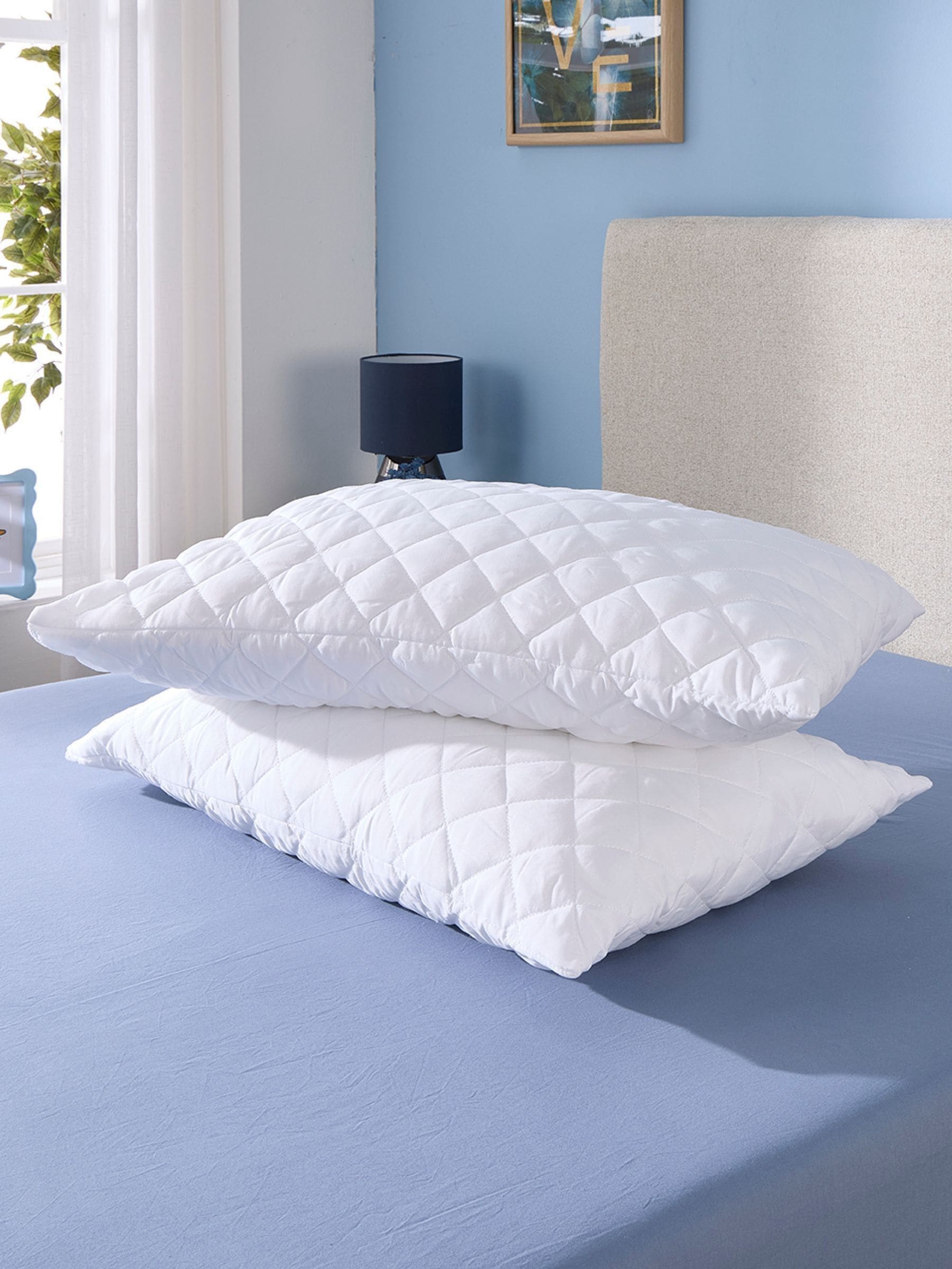 Downland Superbounce pillow protector pair 48x74cm, UK version