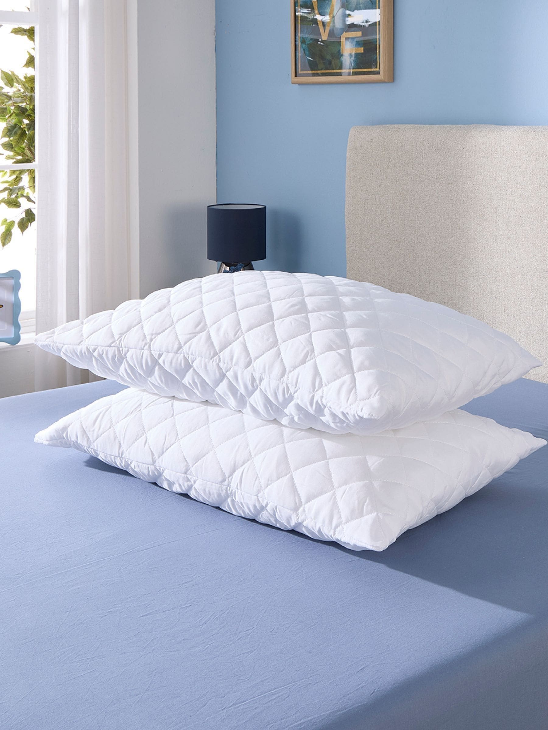 Downland Superbounce pillow protector pair 48x74cm, UK version