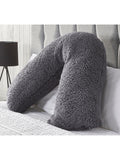 Downland V-Shape Teddy Fleece Pillow