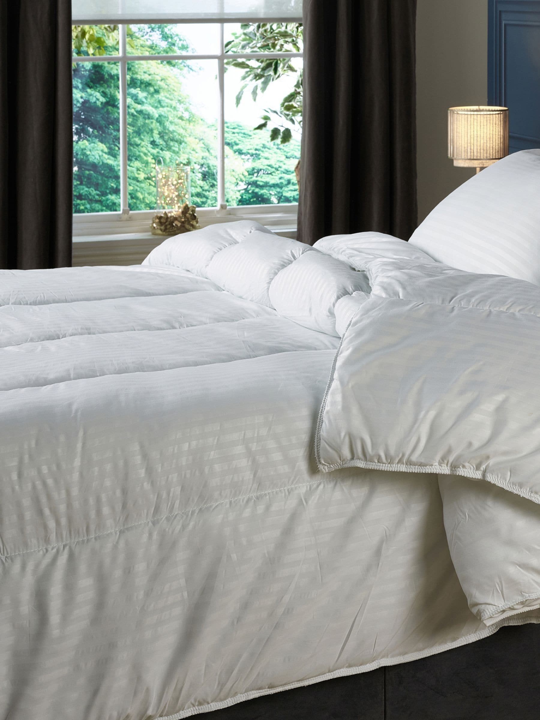 Downland luxury hotel collection 13.5 tog embossed duvet, imported from the UK