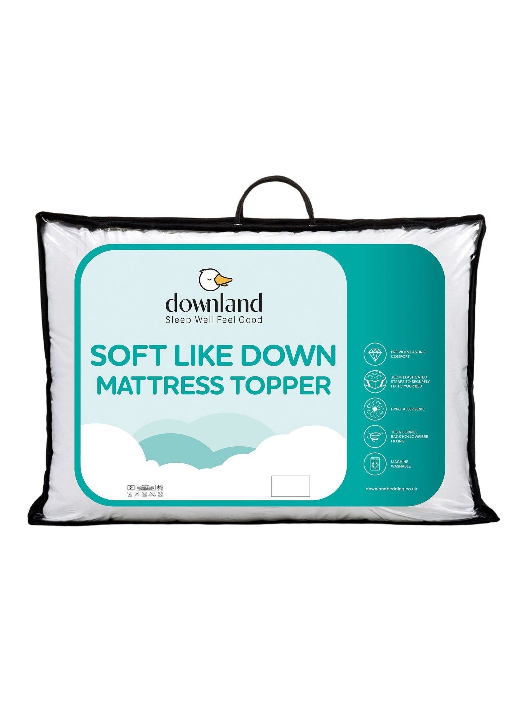 Downland Soft Like Down mattress protector, British brand