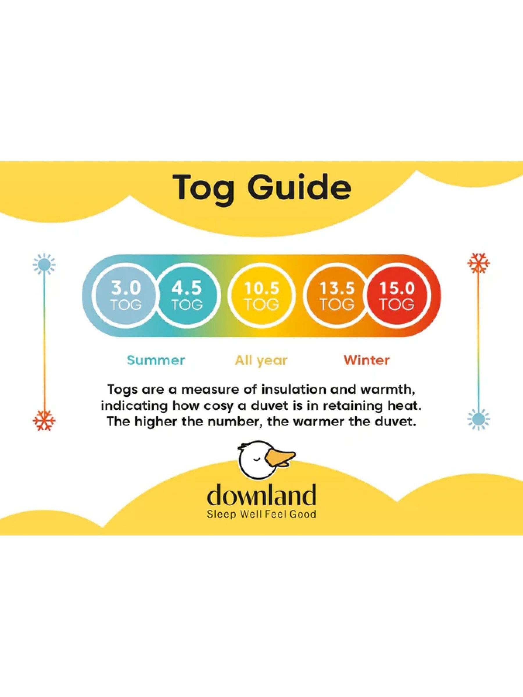 Downland Anti-Bacterial duvet 15 Tog (British brand)