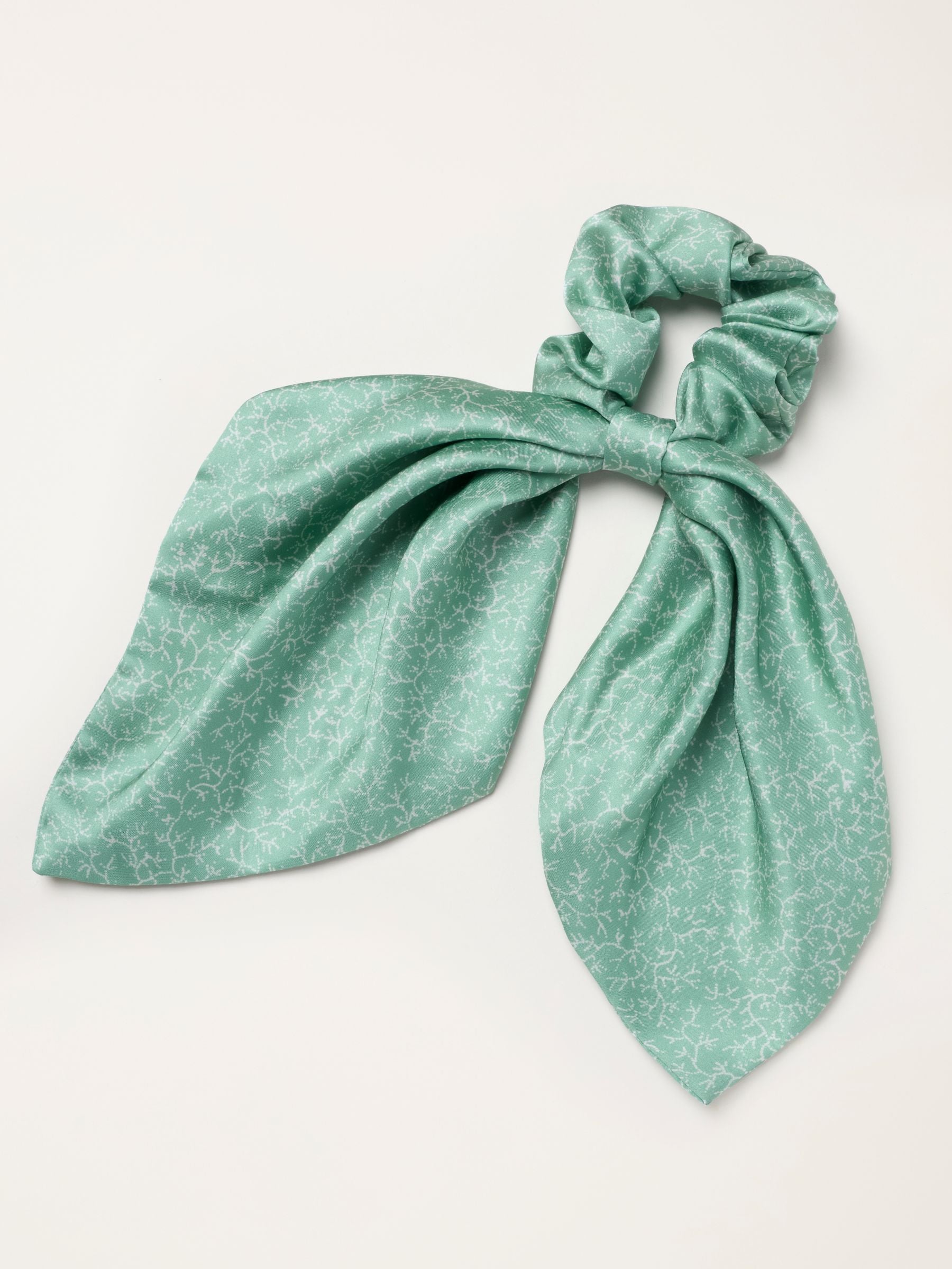 FatFace Green Coral scrunchie (British brand)