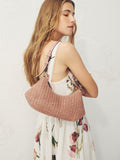 Pink Scoop Shoulder Bag