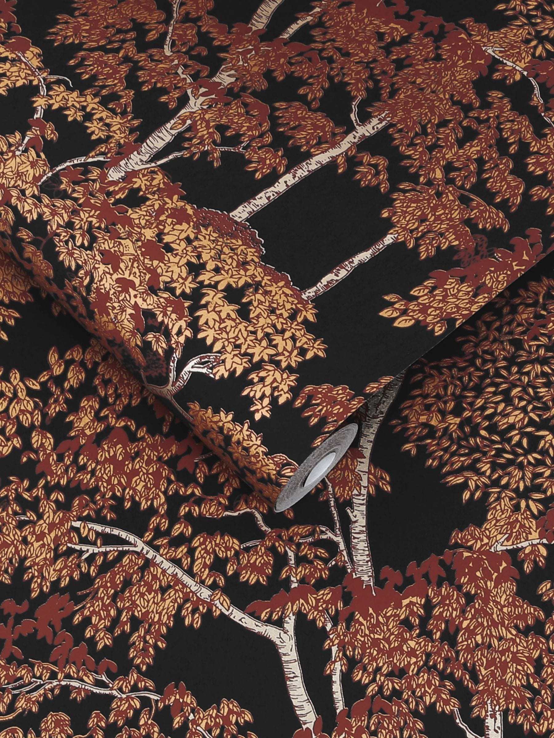 Graham & Brown Alizarin Idyll Tree A4 Wallpaper Sample