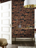 Graham & Brown Alizarin Idyll Tree A4 Wallpaper Sample