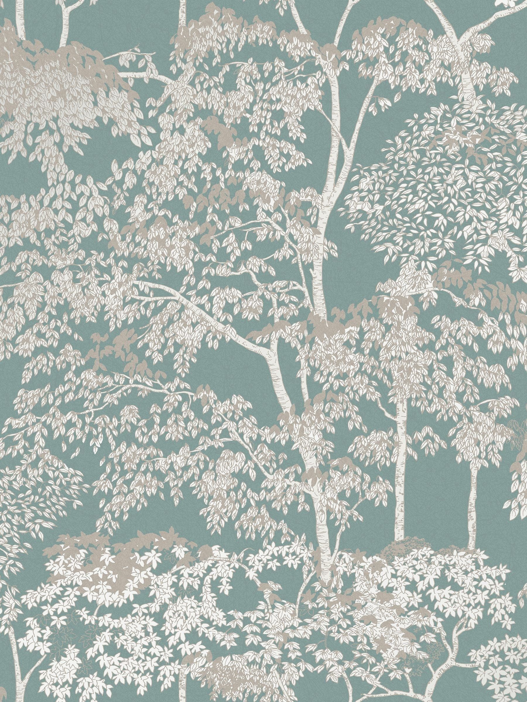 Graham & Brown Duck Egg Idyll Tree A4 Wallpaper Sample